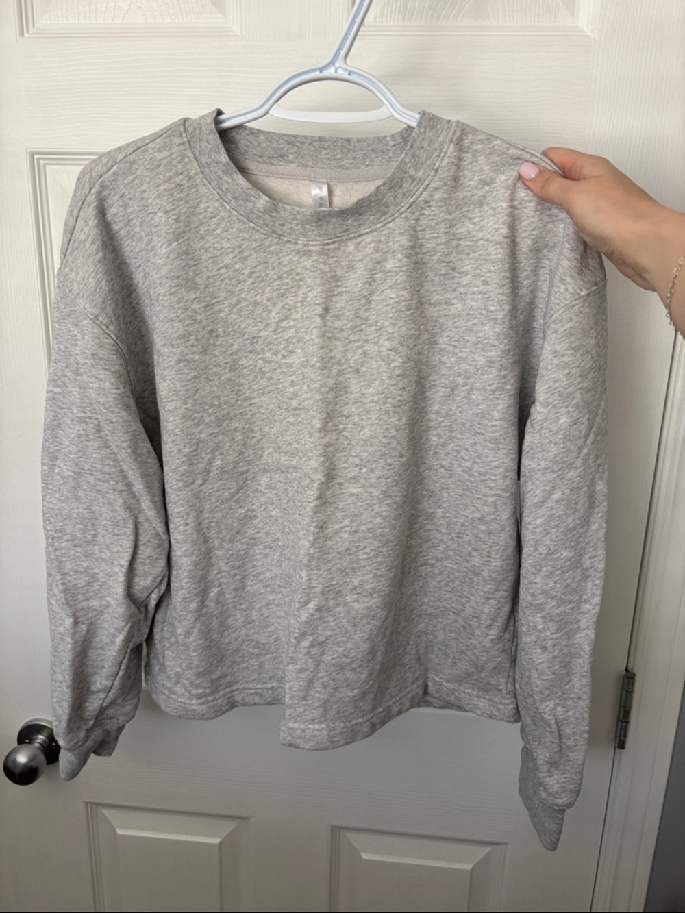 Fabletics Crewneck Sweater Gray Heather